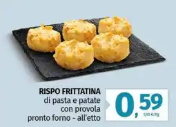 Pam RISPO FRITTATINA di pasta e patate con provola pronto forno - all'etto offerta