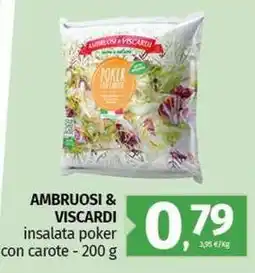 Pam AMBRUOSI & VISCARDI insalata poker con carote offerta