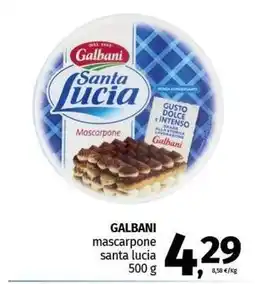 Pam GALBANI mascarpone santa lucia offerta