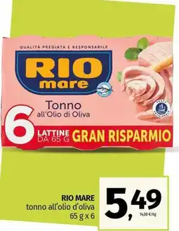 Pam RIO MARE tonno all'olio d'oliva offerta