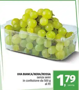 Pam UVA BIANCA/NERA/ROSSA senza semi offerta