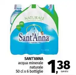 Pam SANT'ANNA acqua minerale naturale offerta