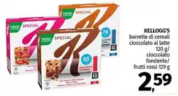 Pam KELLOGG'S barrette di cereali cioccolato al latte offerta