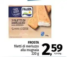 Pam FROSTA filetti di merluzzo alla mugnaia offerta