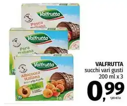 Pam VALFRUTTA succhi vari gusti offerta