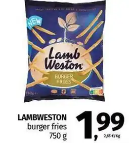 Pam LAMBWESTON burger fries offerta