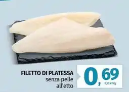 Pam FILETTO DI PLATESSA senza pelle all'etto offerta