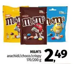 Pam M&M'S arachidi/choco/crispy offerta