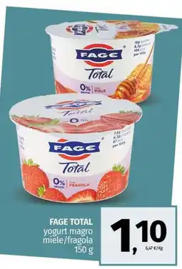 Pam FAGE TOTAL yogurt magro miele/fragola offerta