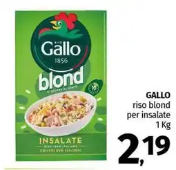 Pam GALLO riso blond per insalate offerta