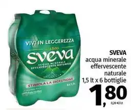 Pam SVEVA acqua minerale effervescente naturale offerta