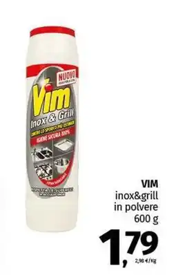 Pam VIM inox&grill in polvere offerta