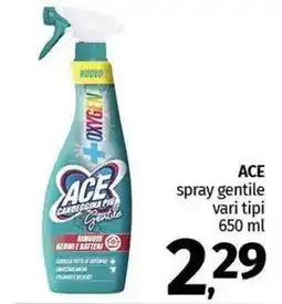 Pam ACE spray gentile vari tipi offerta