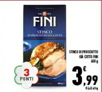 Conad Superstore Fini - stinco di prosciutto già cotto offerta