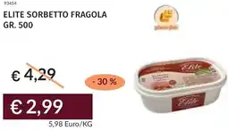 Prezzemolo e Vitale Elite sorbetto fragola offerta