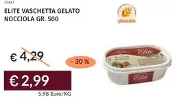 Prezzemolo e Vitale Elite vaschetta gelato nocciola offerta