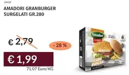 Prezzemolo e Vitale Amadori granburger surgelati offerta