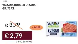 Prezzemolo e Vitale Valsoia burger di soia offerta