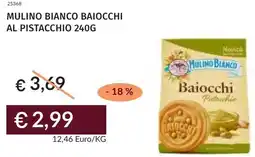 Prezzemolo e Vitale Mulino bianco baiocchi al pistacchio offerta