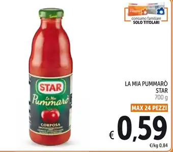 Spazio Conad Star La Mia Pummarò 700g offerta
