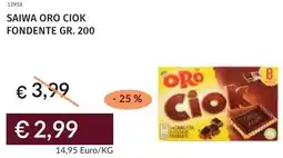 Prezzemolo e Vitale Saiwa oro ciok fondente offerta