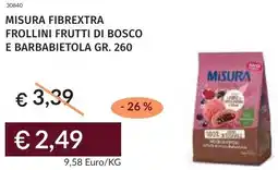 Prezzemolo e Vitale Misura fibrextra frollini frutti di bosco e barbabietola offerta