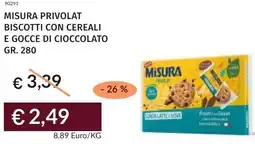 Prezzemolo e Vitale Misura privolat biscotti con cereali e gocce di cioccolato offerta
