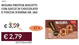 Prezzemolo e Vitale Misura protein biscotti con gocce di cioccolato e fiocchi d'avena offerta