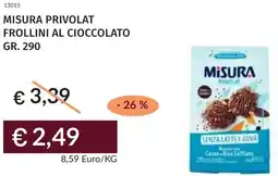 Prezzemolo e Vitale Misura privolat frollini al cioccolato offerta