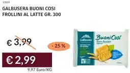 Prezzemolo e Vitale Galbusera buoni cosi frollini al latte offerta