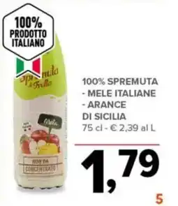 Todis 100% spremuta-mele italiane-arance di sicilia offerta