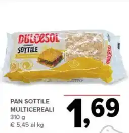 Todis Pan sottile multicereali DULCESOL offerta