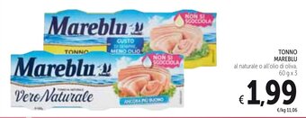 Spazio Conad Mareblu Tonno 60g x 3 offerta