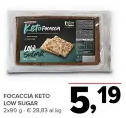 Todis Focaccia keto low sugar offerta
