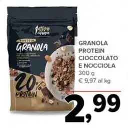 Todis Granola protein cioccolato e nocciola offerta