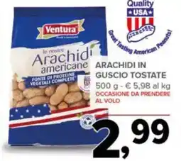 Todis Ventura Arachidi in guscio tostate offerta