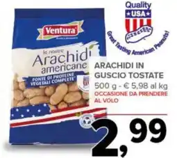 Todis Ventura Arachidi in guscio tostate offerta