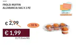 Prezzemolo e Vitale Frolsi muffin all'arancia offerta