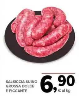 Todis Salsiccia suino grossa dolce e piccante offerta