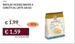 Prezzemolo e Vitale Matilde vicenzi wafer a cubetti al latte offerta