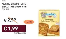 Prezzemolo e Vitale Mulino bianco fette biscottate orzo x 40 offerta