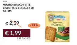 Prezzemolo e Vitale Mulino bianco fette biscottate cereali x 40 offerta