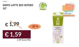Prezzemolo e Vitale Grifo latte bio intero offerta