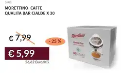 Prezzemolo e Vitale Morettino caffe qualita bar cialde x 30 offerta