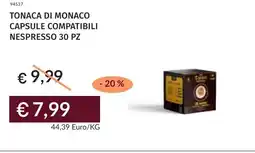 Prezzemolo e Vitale Tonaca di monaco capsule compatibili nespresso 30 pz offerta