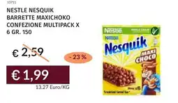 Prezzemolo e Vitale Nestle nesquik barrette maxichoko confezione multipack offerta