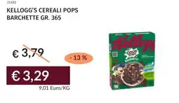 Prezzemolo e Vitale Kellogg's cereali pops barchette offerta