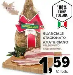 Todis Guanciale stagionato amatriciano offerta