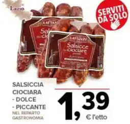 Todis Salsicce ciociare LATTANZI offerta