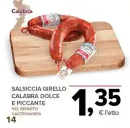 Todis Calabria Salsiccia girello calabra dolce e piccante offerta